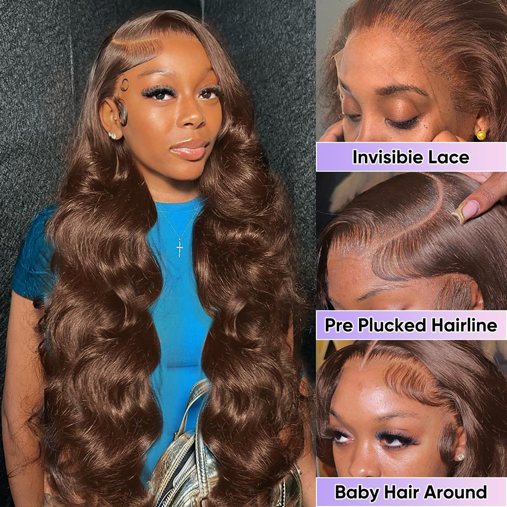 SFTNMEH HD 13x6 lace front wig creates seamless part and natural scalp