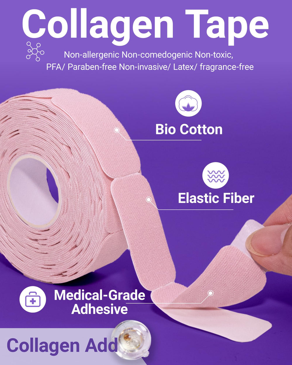 Sfuchin adhesivo medico suave apto para piel sensible