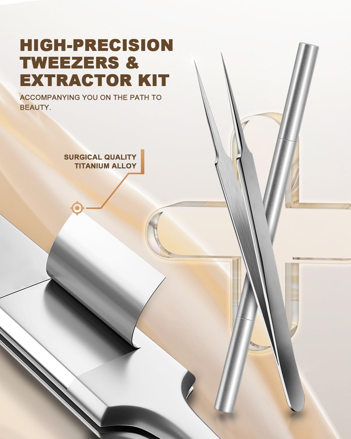 SG Nekoo stainless steel tweezers offer precise, professional handling.