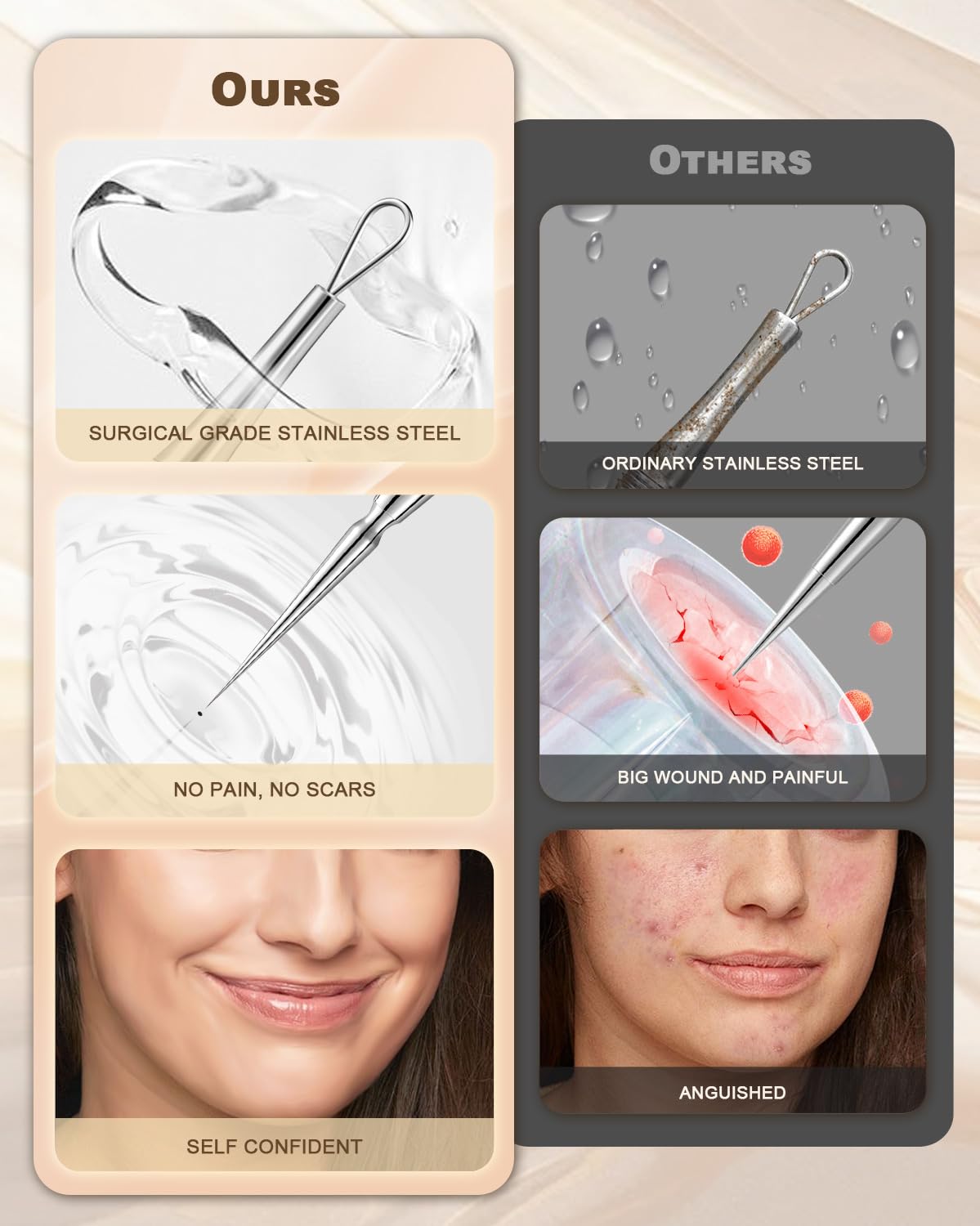 SG Nekoo titanium alloy needle stays sharp for longer use.
