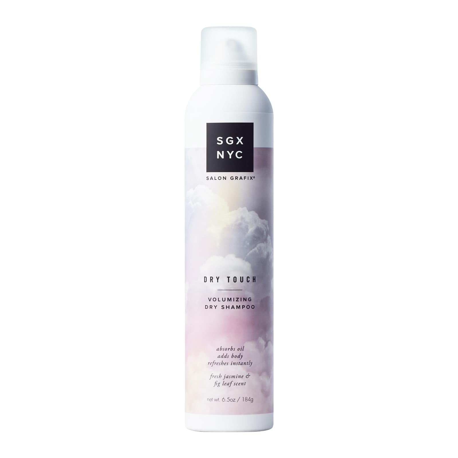 SGX NYC dry touch volume dry shampoo bottle showcases a lightweight oil-absorbing formula