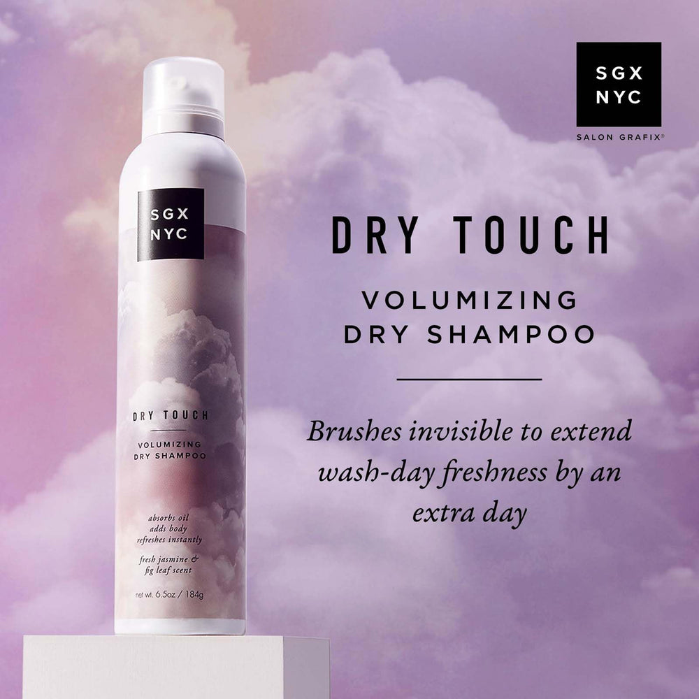 SGX NYC dry shampoo spray action captures quick refresh without washing