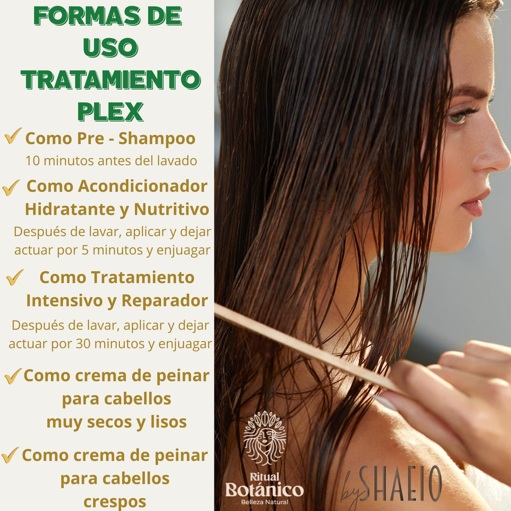 SHAEIO RitualBotanico natural botanical actives with collagen and biotin.