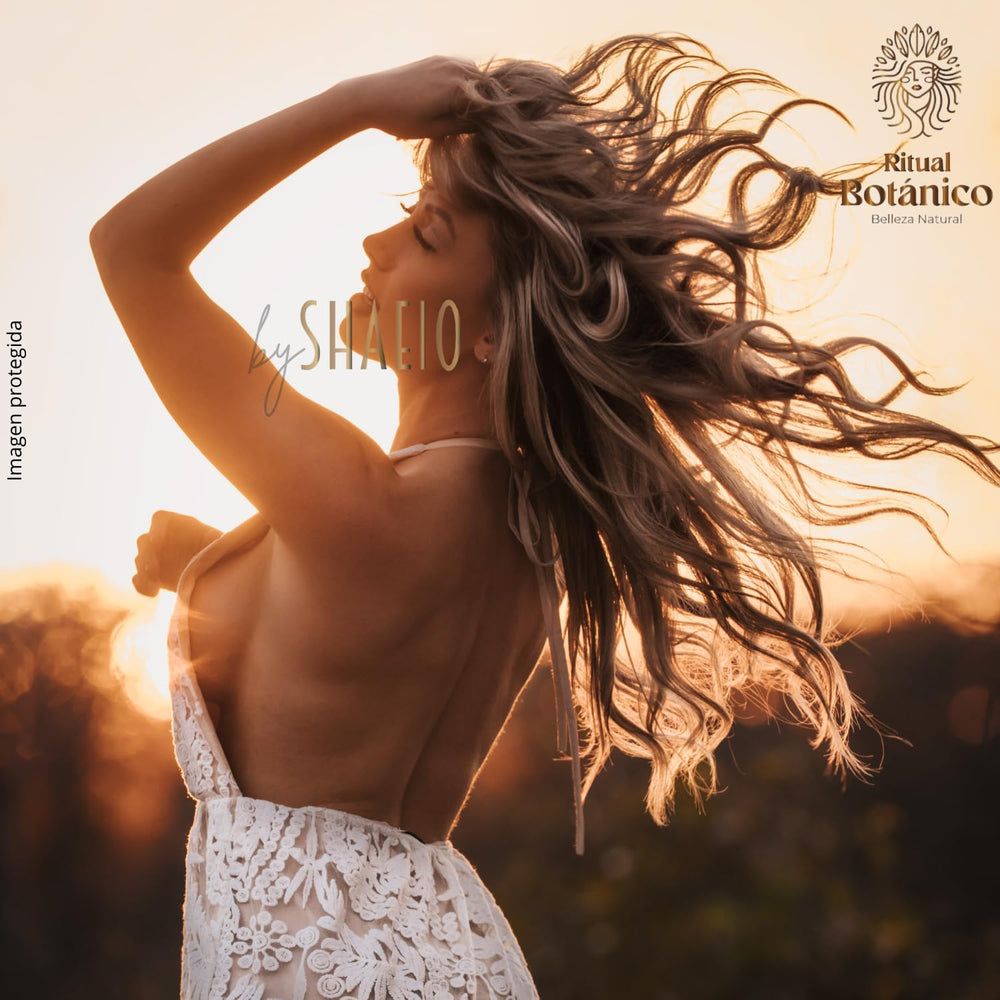 SHAEIO RitualBotanico collagen and biotin mask texture aiding frizz control.