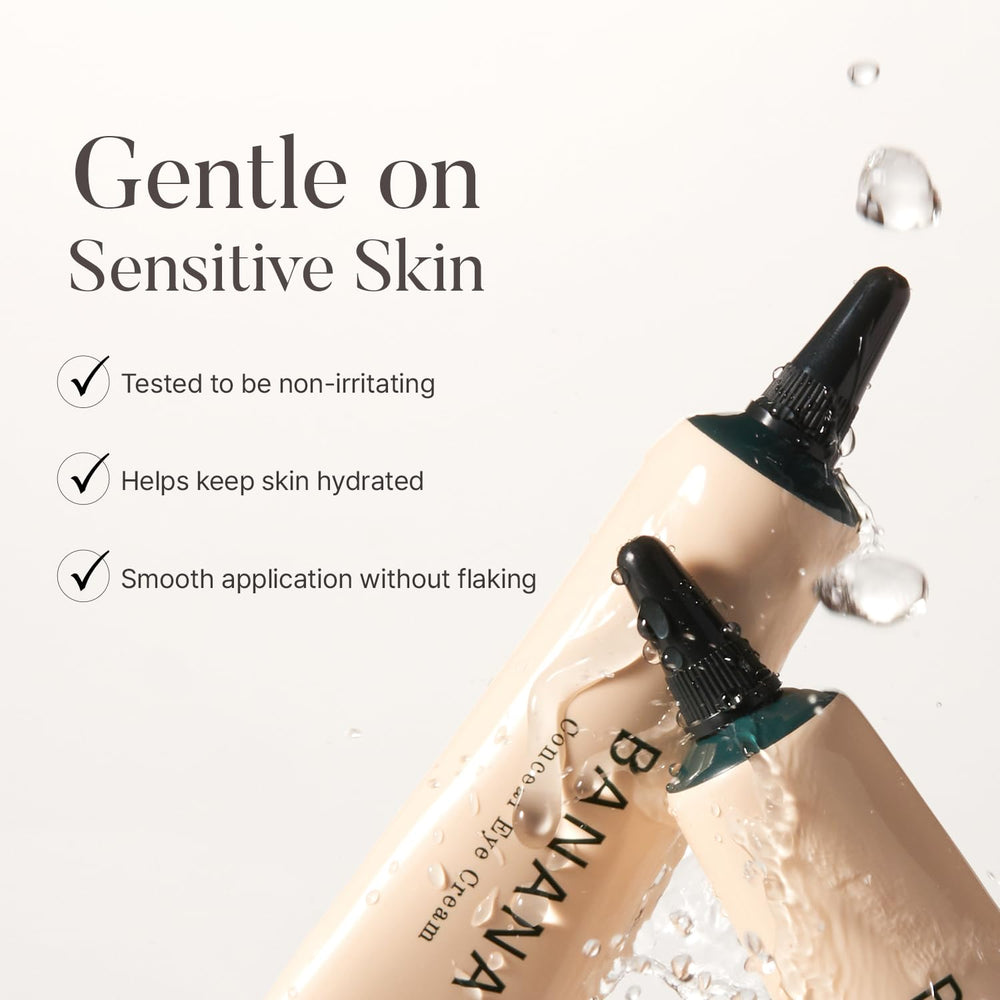 shaishaishai Banana Conceal Cream swatch showing light coverage texture