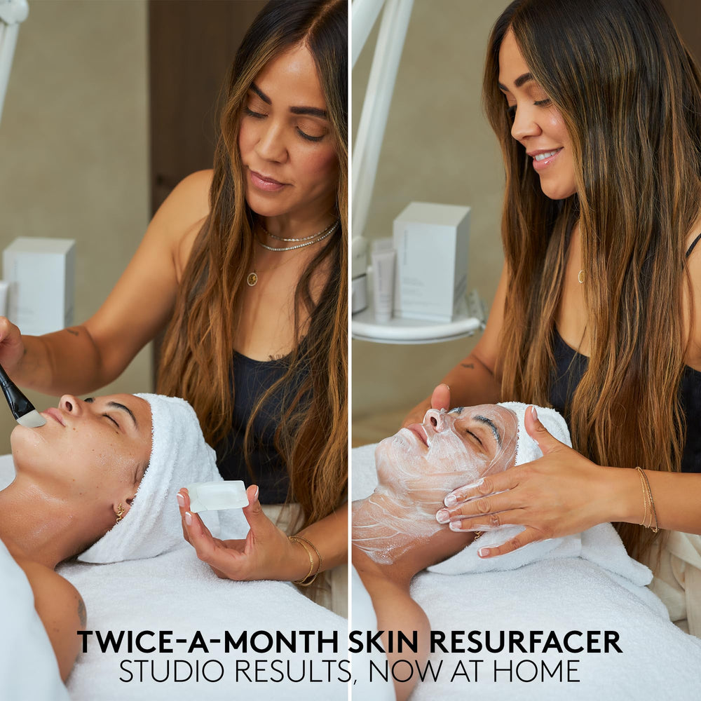 SHANI DARDEN acid peel texture close-up illustrating active exfoliation