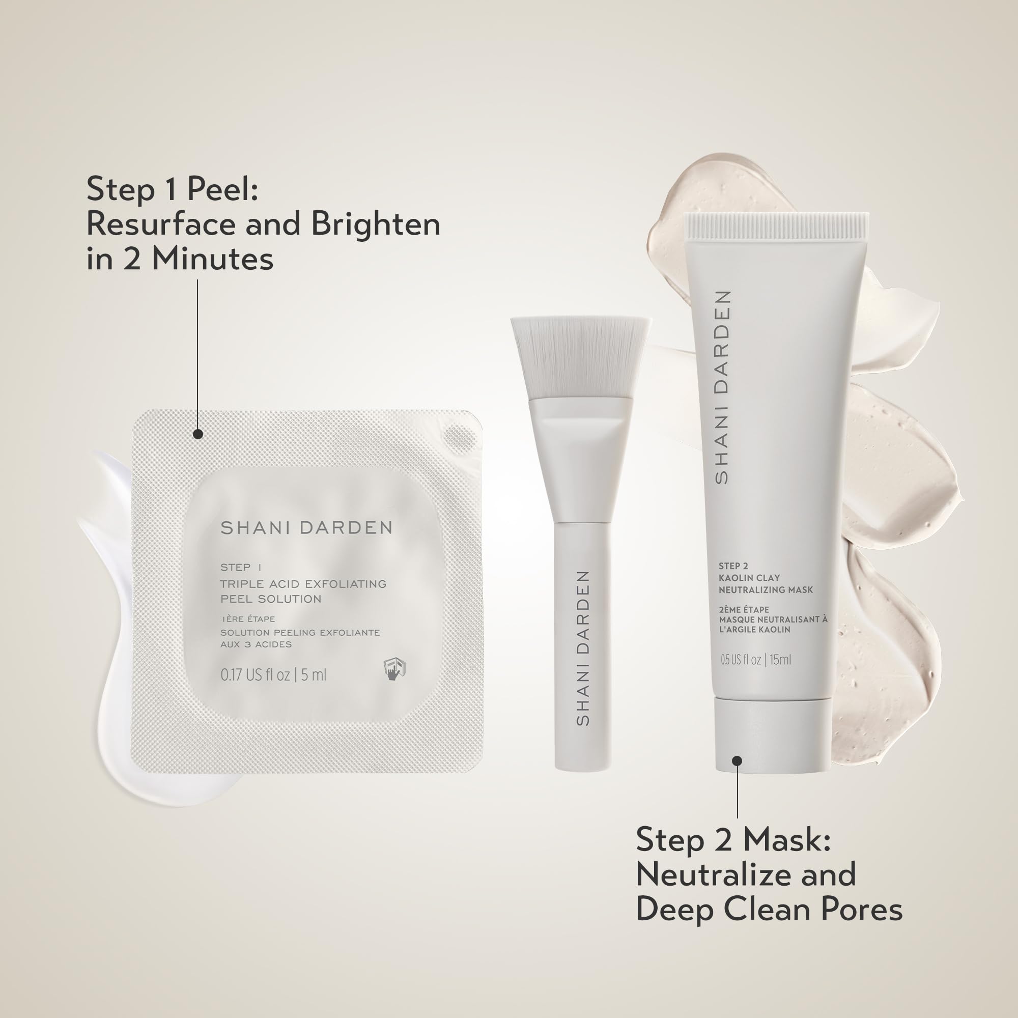 SHANI DARDEN travel-size kit enabling quick in-room skincare