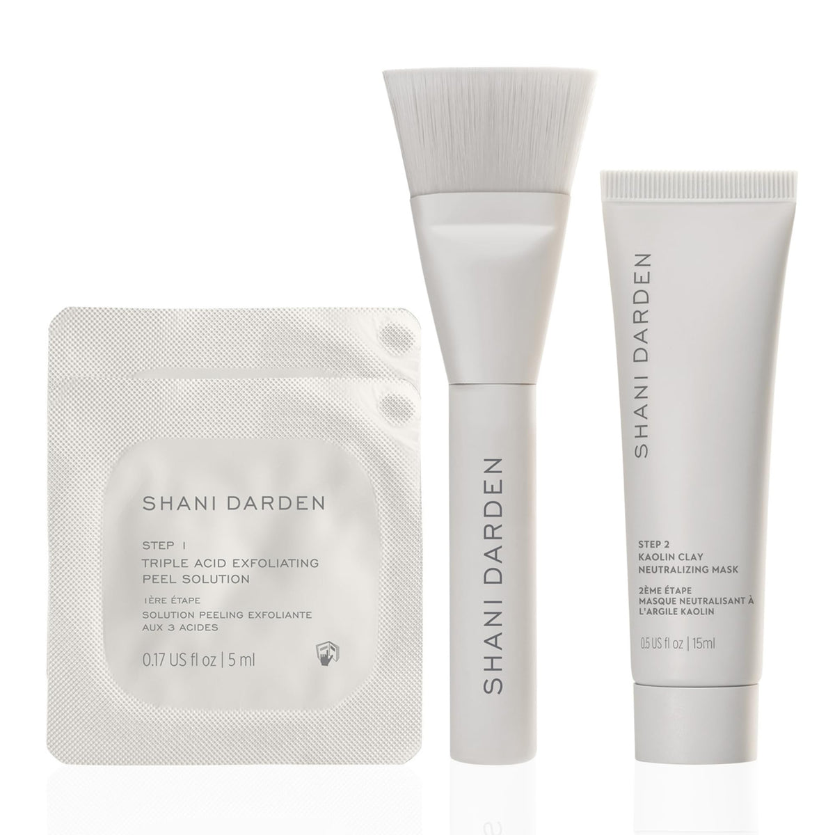 SHANI DARDEN Triple Acid Peel kit packaging for travel-ready exfoliation