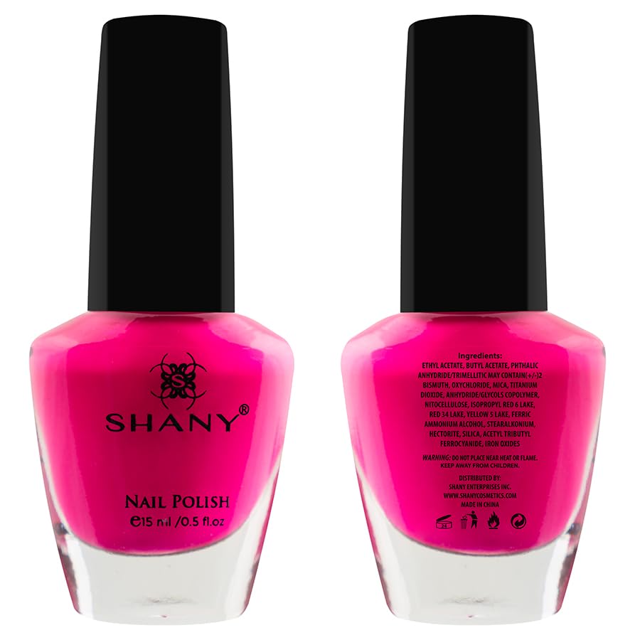 SHANY Cosmopolitan neon purple nail polish bottle for vibrant color pops