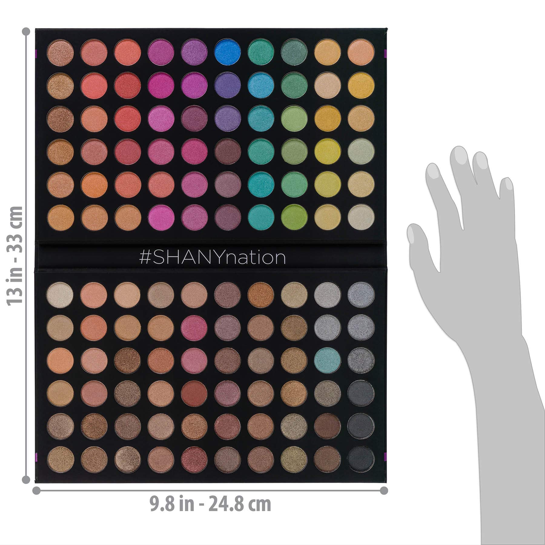 Doce sombras de efecto doble de SHANY para crear mosaico creativo.