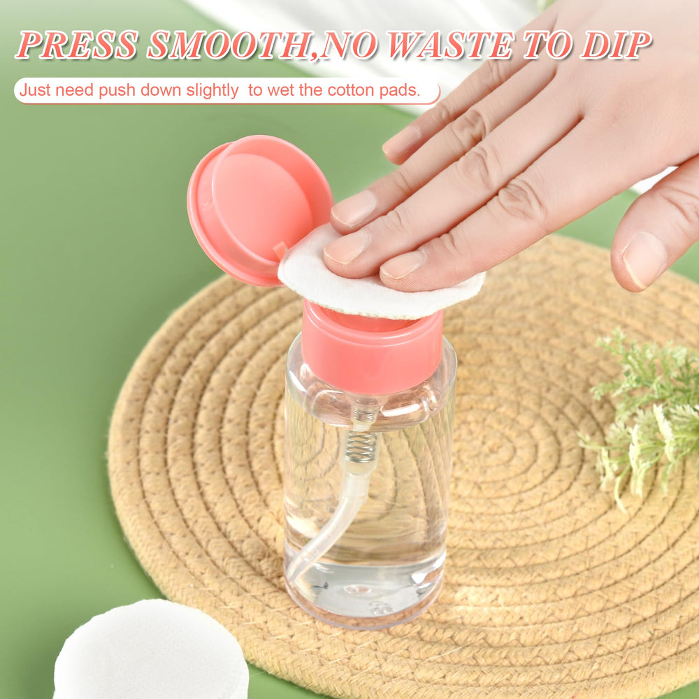 ShanySheny acetone pump dispenser with colored caps helps distinguish contents.
