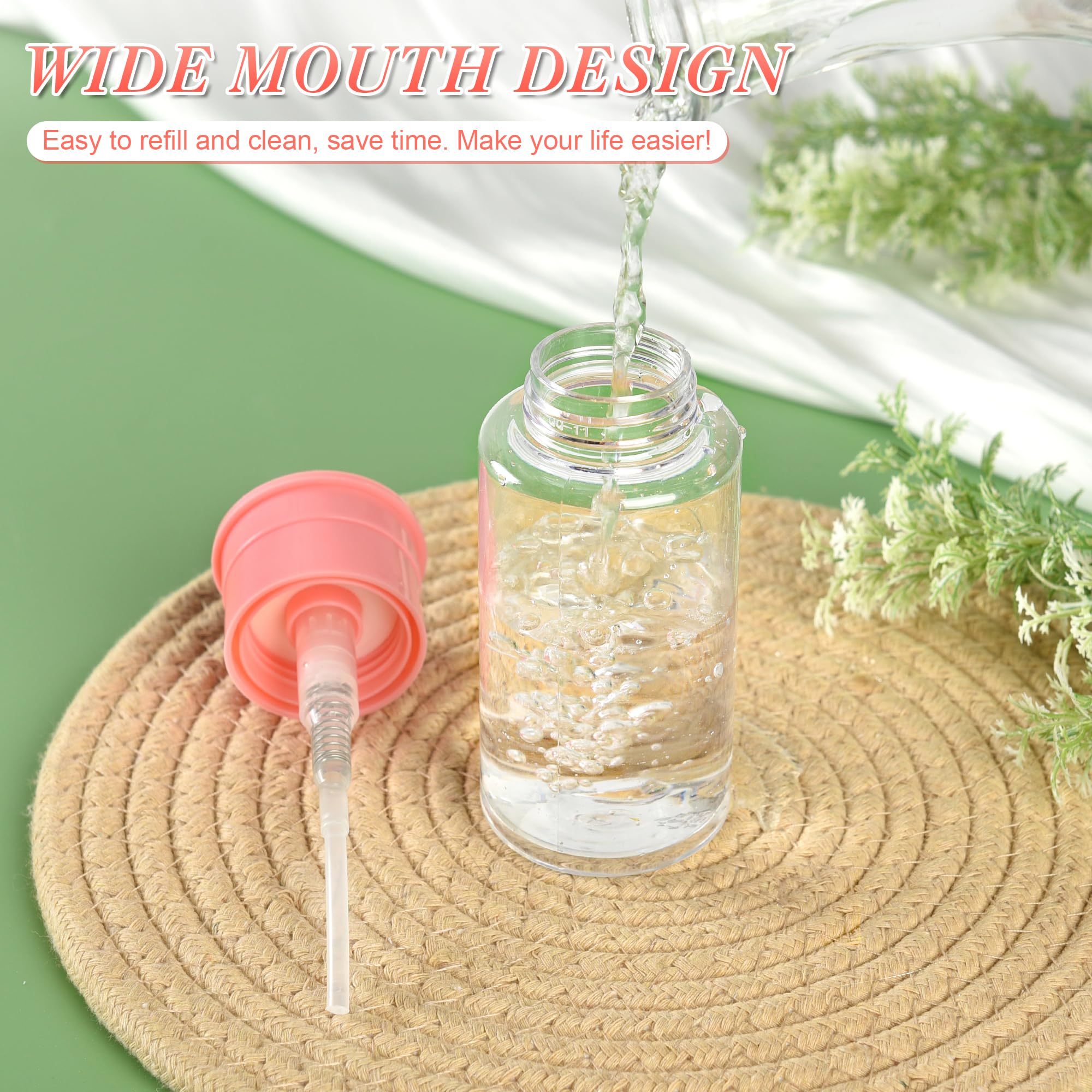 ShanySheny pump dispenser with wide mouth simplifies refilling and cleaning.