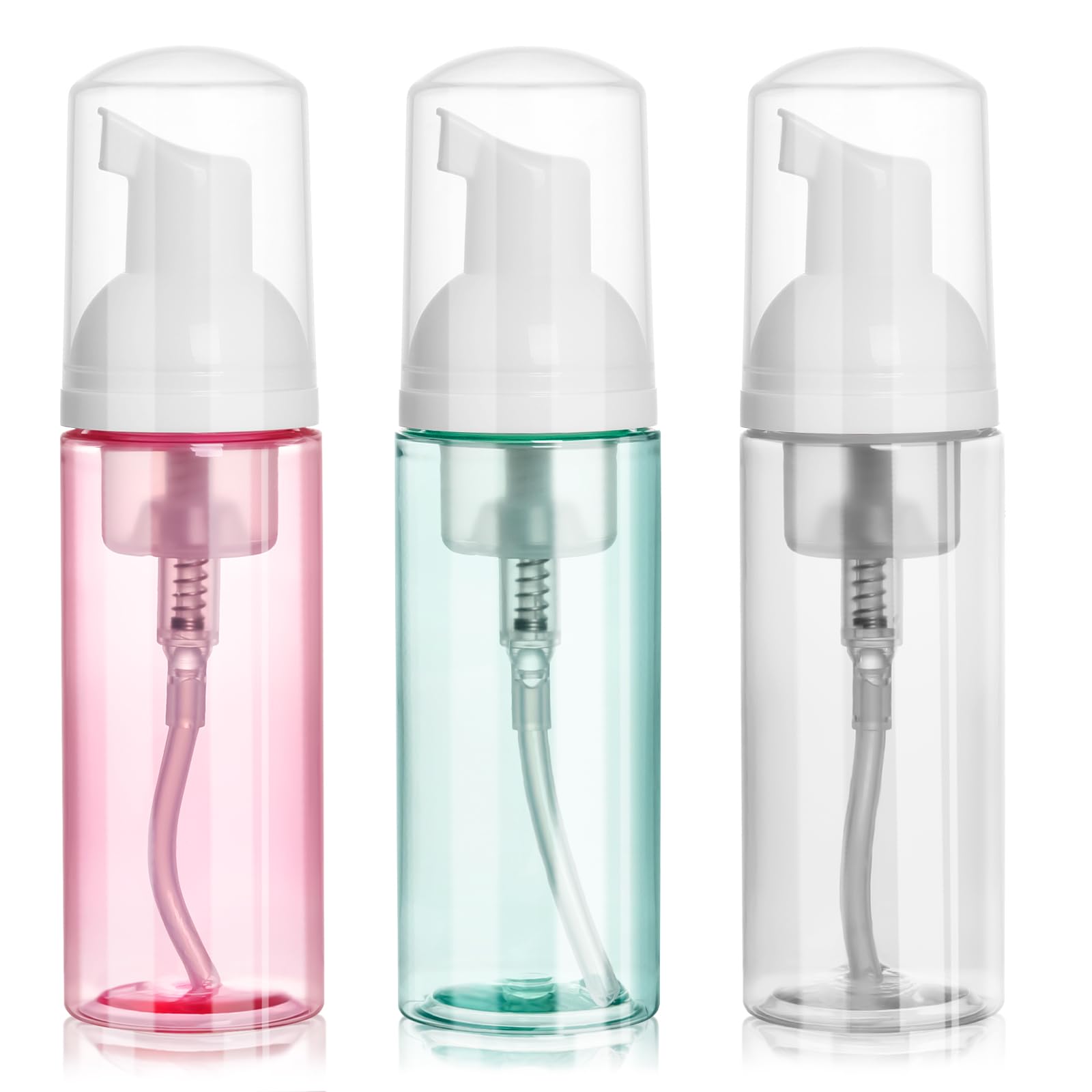 ShanySheny pink travel foam pump bottle with compact 60ml capacity for travel use.