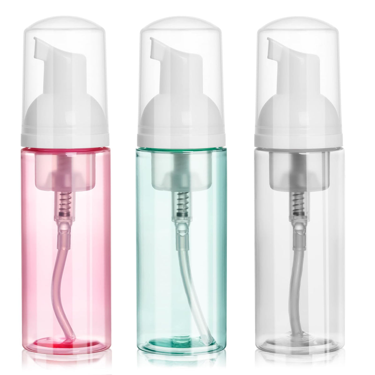 ShanySheny pink travel foam pump bottle with compact 60ml capacity for travel use.