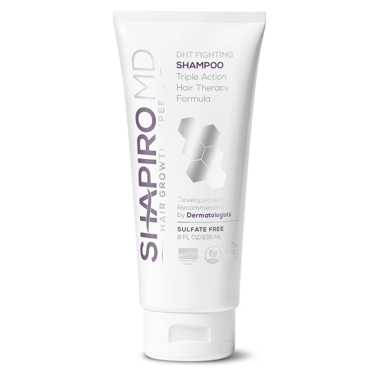 Shapiro MD vegan hair loss shampoo bottle for thinning hair