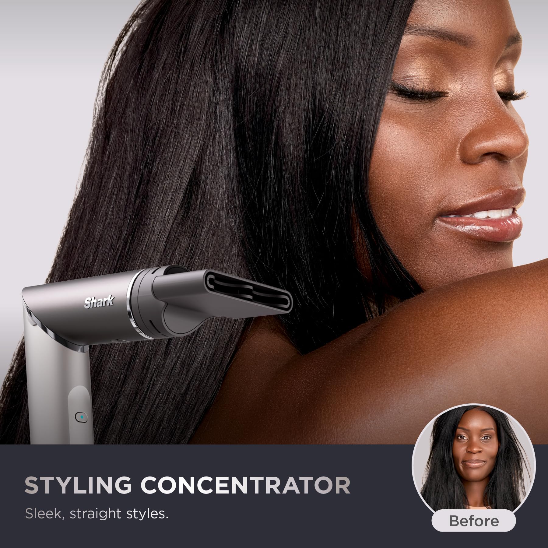 Shark FlexFusion auto-wrap curlers creating effortless curls in seconds.