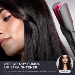 Shark FlexFusion thermal ceramic plates highlighting heat control for safe styling.