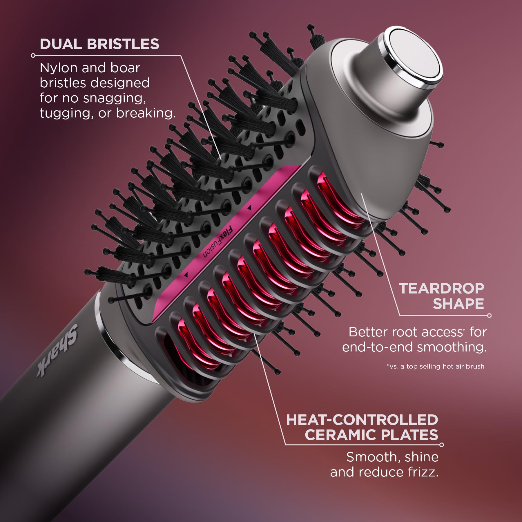 Shark Flex Fusion at-home salon blowout with professional results.