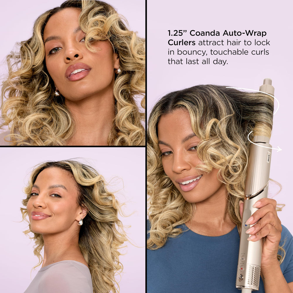 Shark FlexStyle three airflow settings for flexible styling speed.