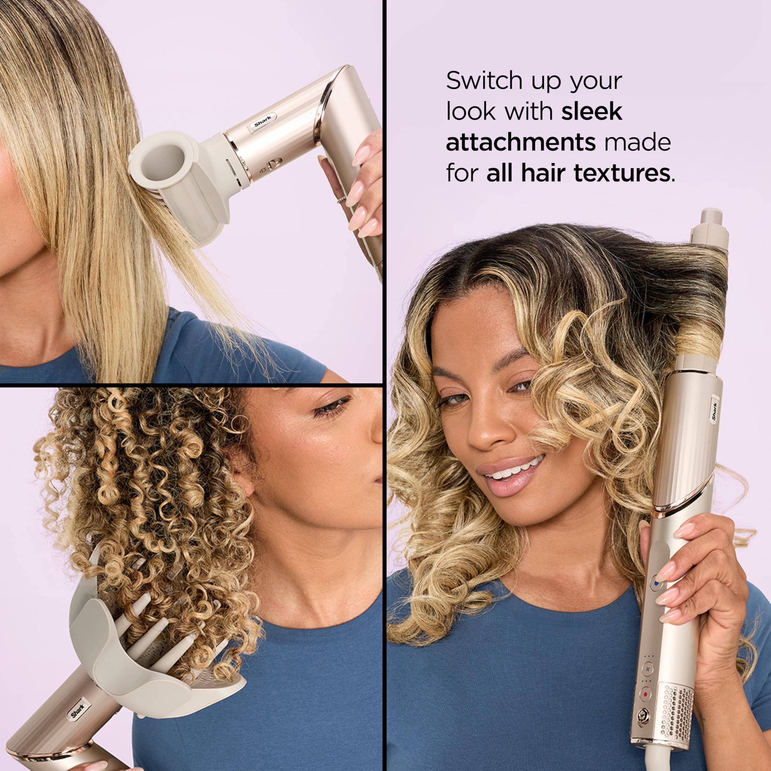 Shark FlexStyle fast-drying performance with strong airflow.