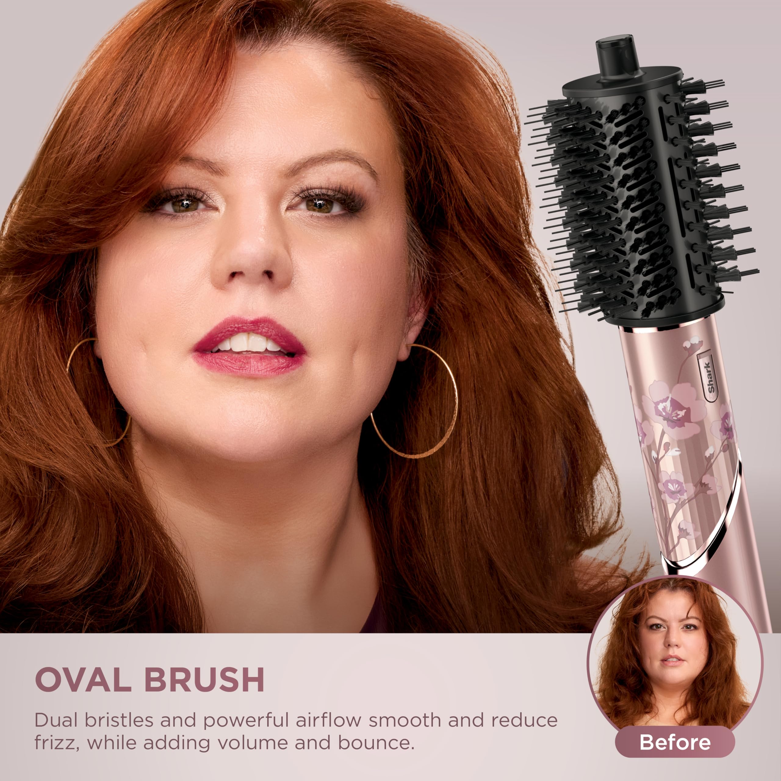 Shark FlexStyle HD432RS volume-smoothing-styler delivers lift and sleek finish.
