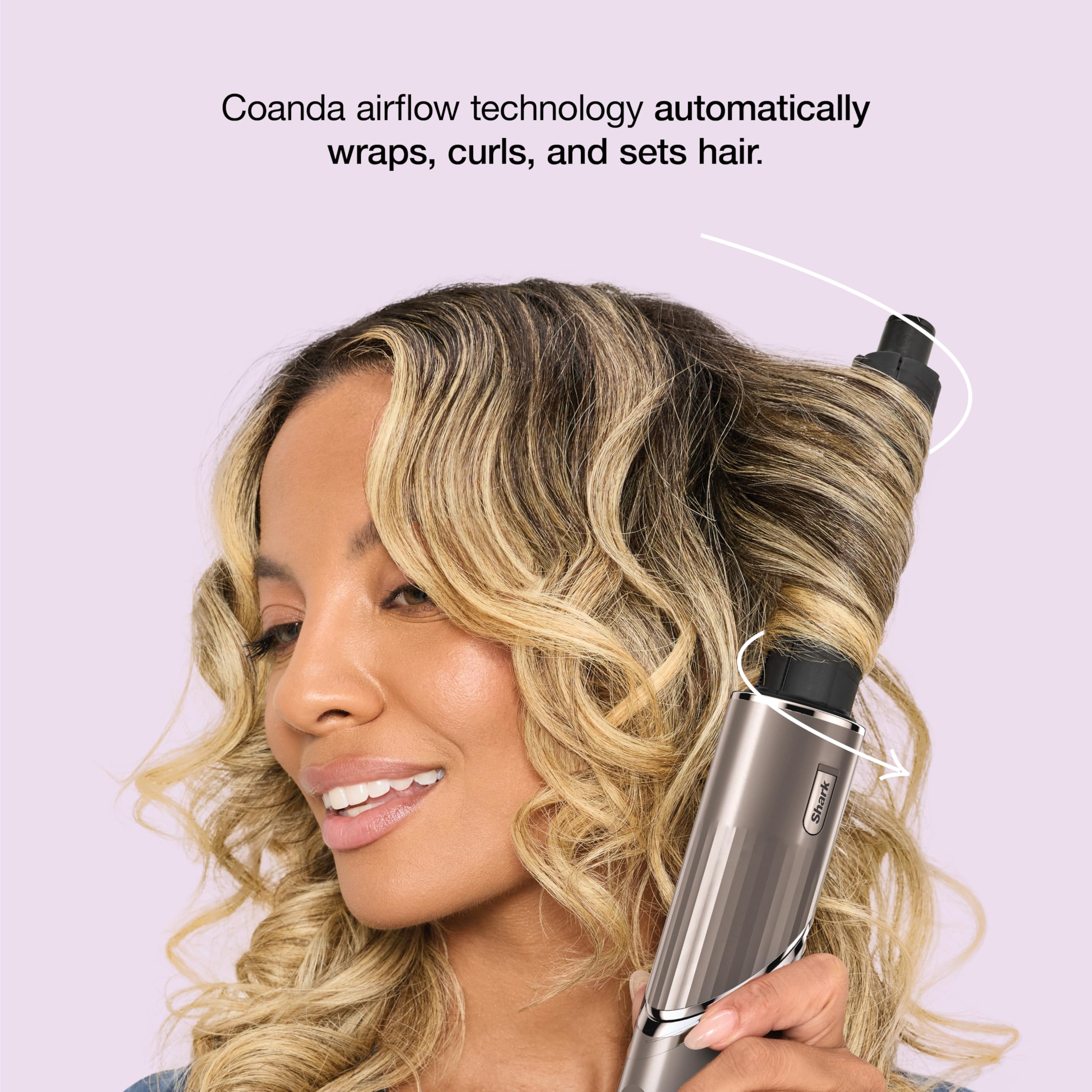 Shark FlexStyle no heat damage technology maintains consistent air temperature.