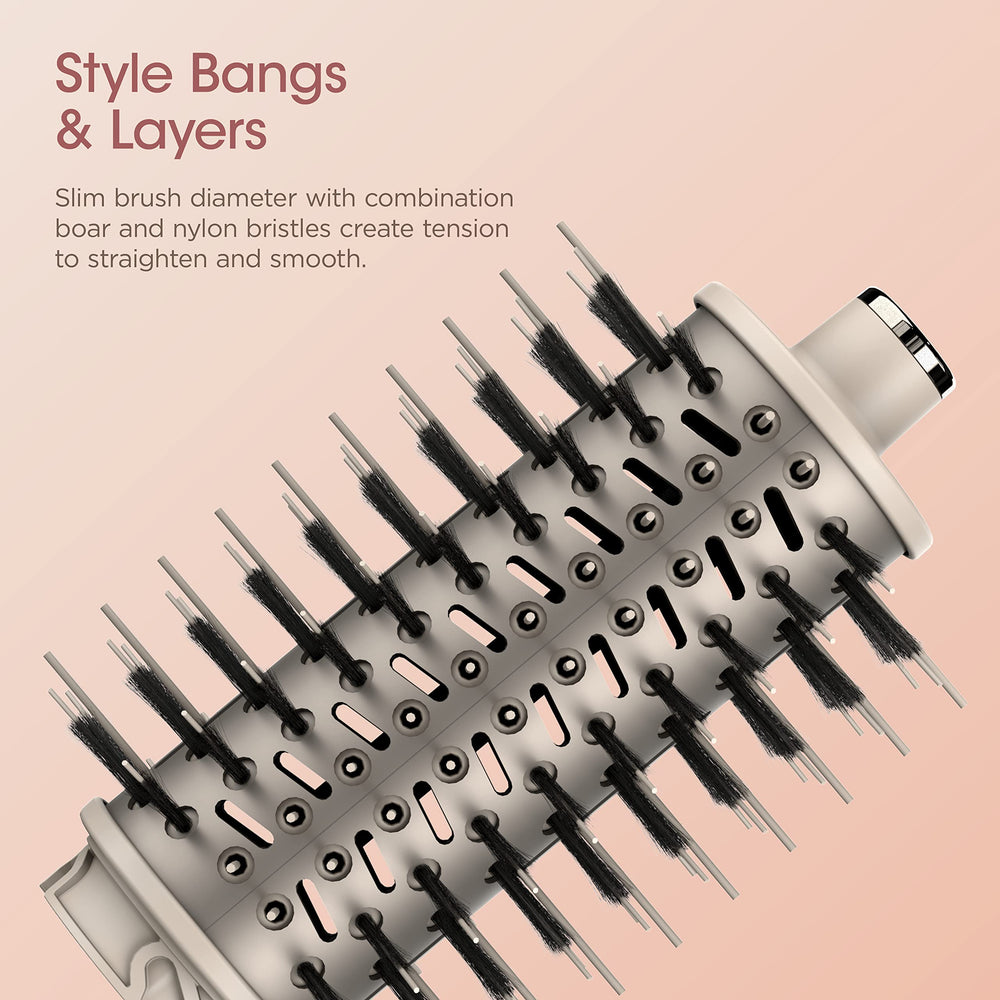 Shark FlexStyle Round Brush minimizes heat exposure during styling.