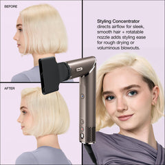 Shark FlexStyle styler attachments enable curling and volumizing with control.