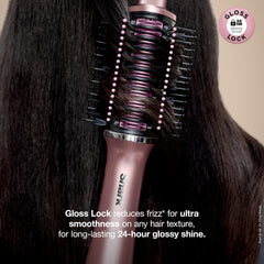 Shark Glossi teardrop brush reaches roots for fuller blowouts.