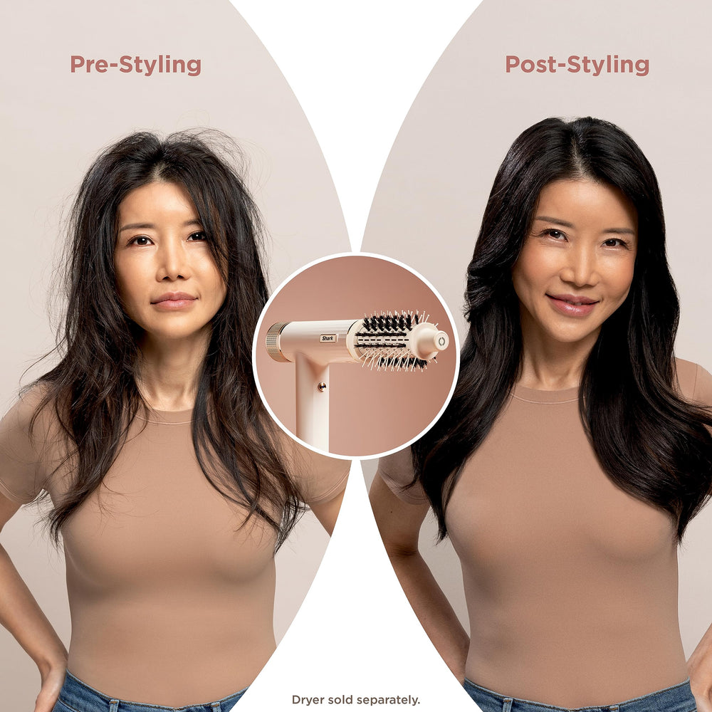 Shark SpeedStyle Express Touchup Brush can be rotated to add movement.