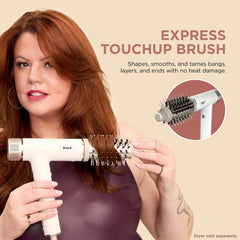 Shark SpeedStyle Express Touchup Brush ceramic-coated barrel delivers even heat and shine.