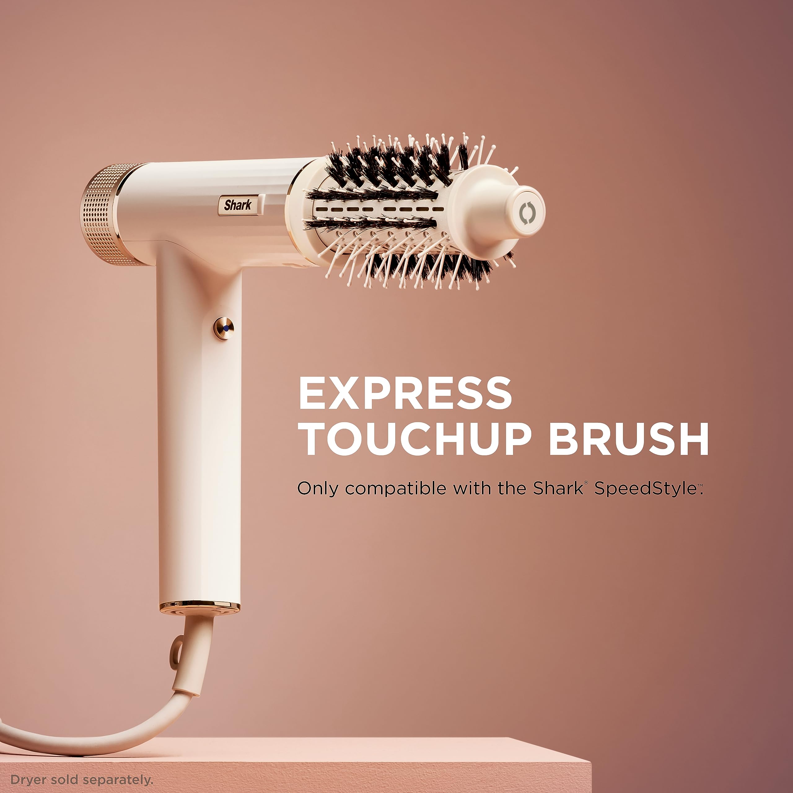 Shark SpeedStyle Express Touchup Brush shows HD300 series compatibility.