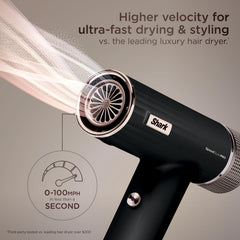 Diffuser in action on Shark SpeedStyle Pro demonstrates root-to-tip curl definition.