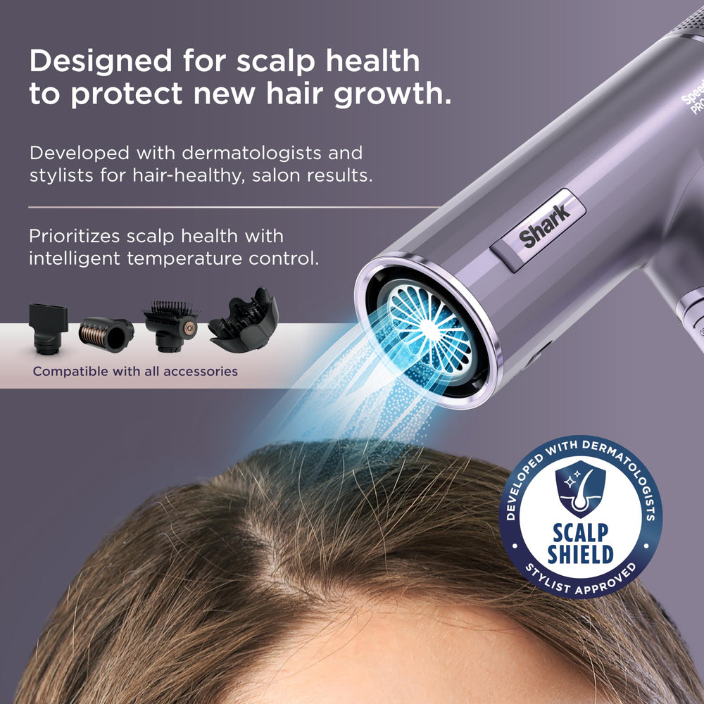 Shark SpeedStyle Pro Flex turbo concentrator nozzle promotes precise straight-styled results