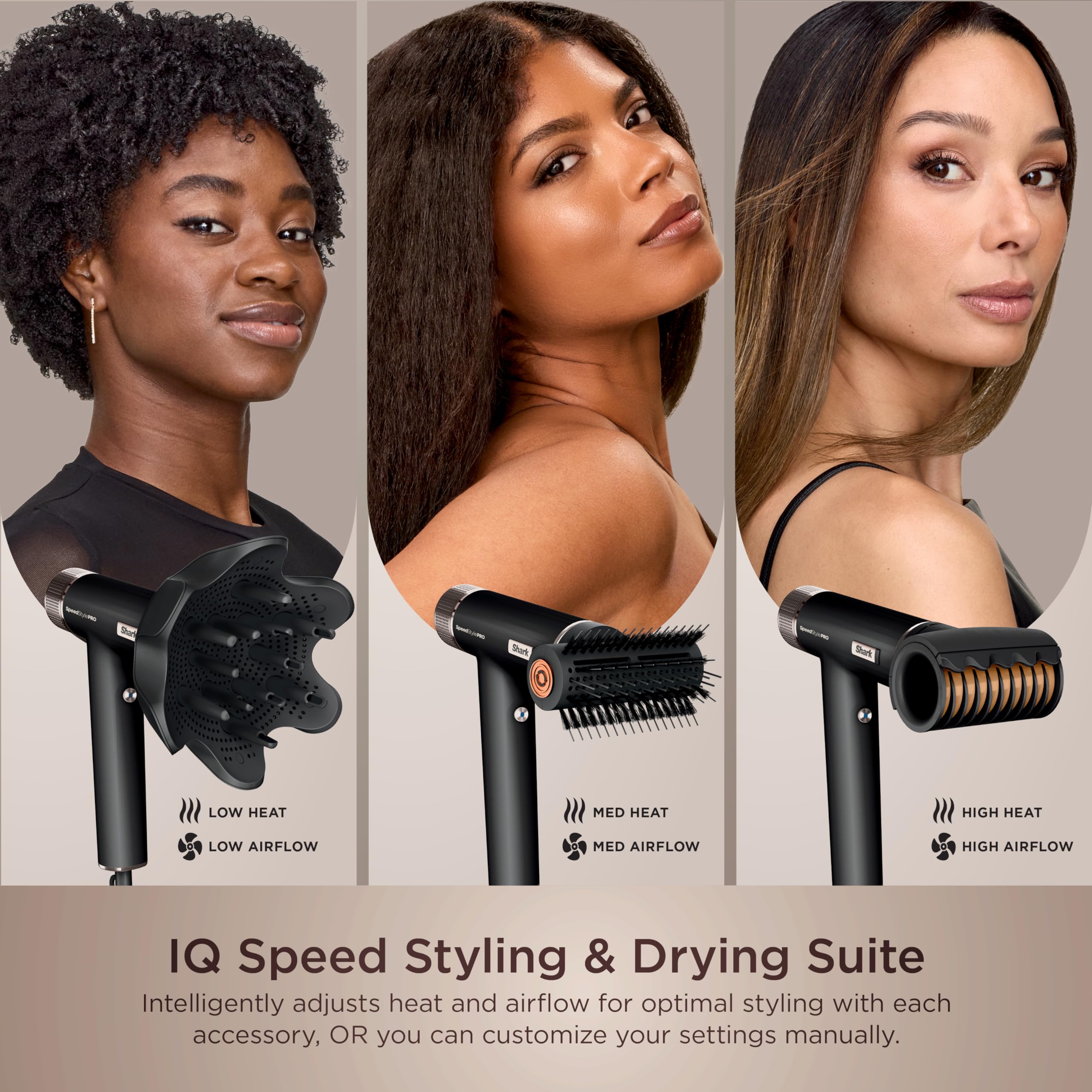 Frizzfighter in use on Shark SpeedStyle Pro to tame flyaways.
