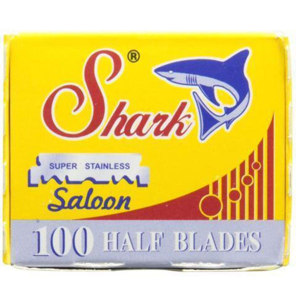Shark straight-edge barber blade for smooth, long-lasting cuts.
