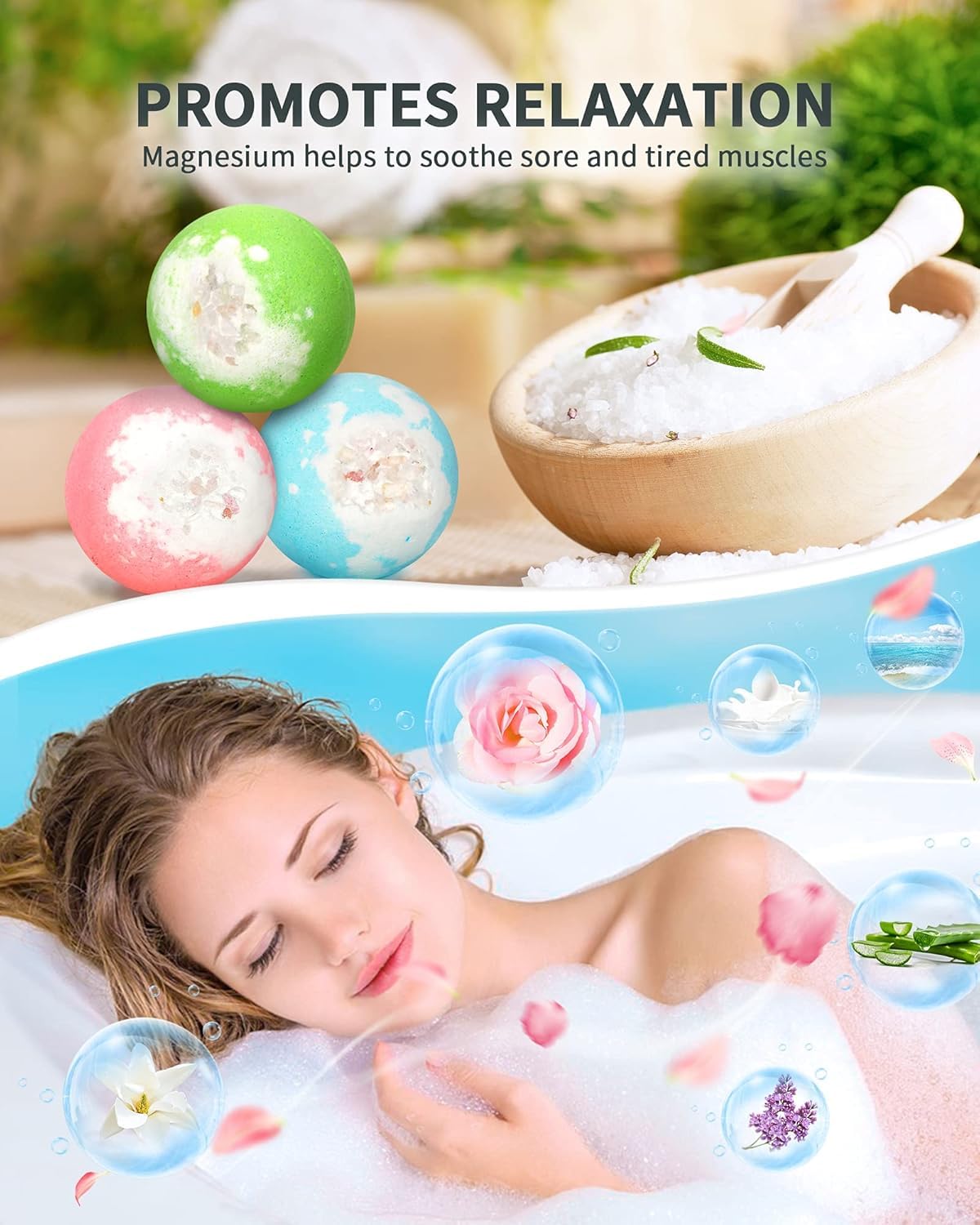 SHARLOVY aceites esenciales en bombas de baño para aroma