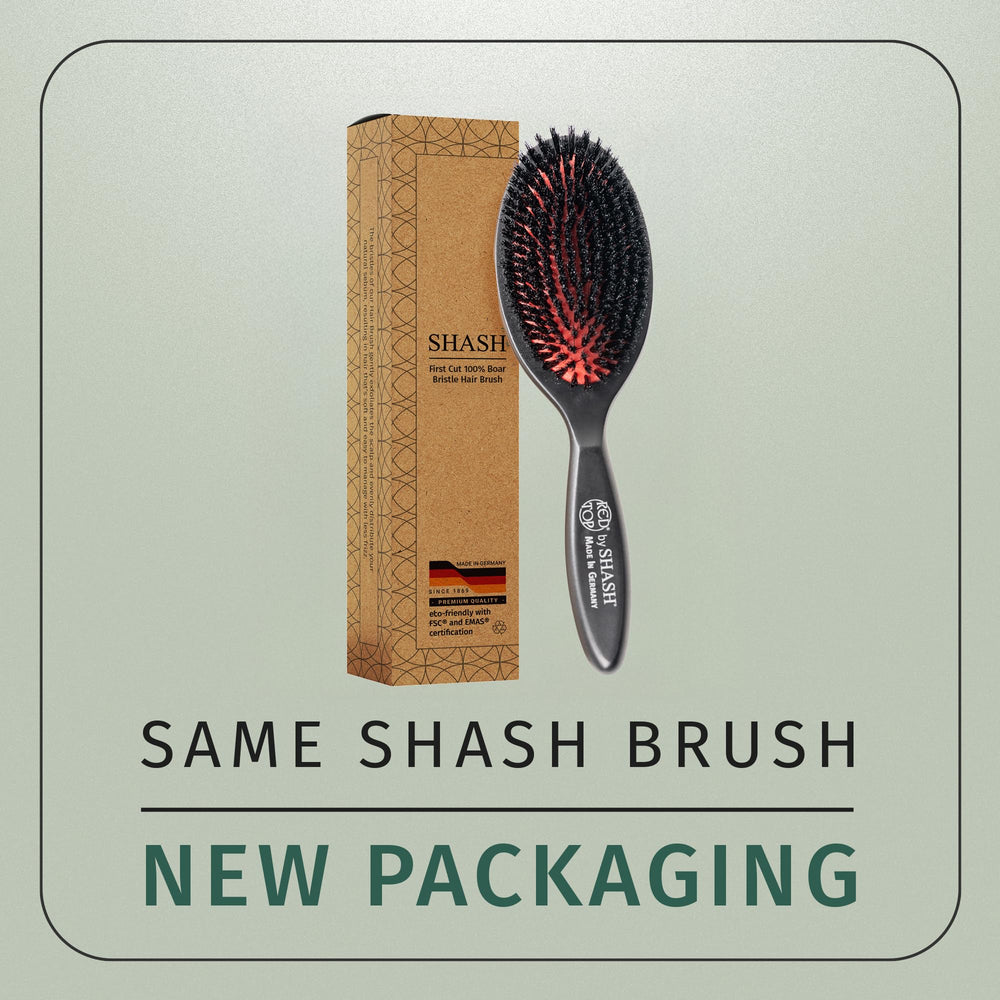 SHASH beech wood handle with ergonomic design for comfortable styling.