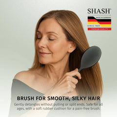 SHASH large brush for dry hair provides smooth results