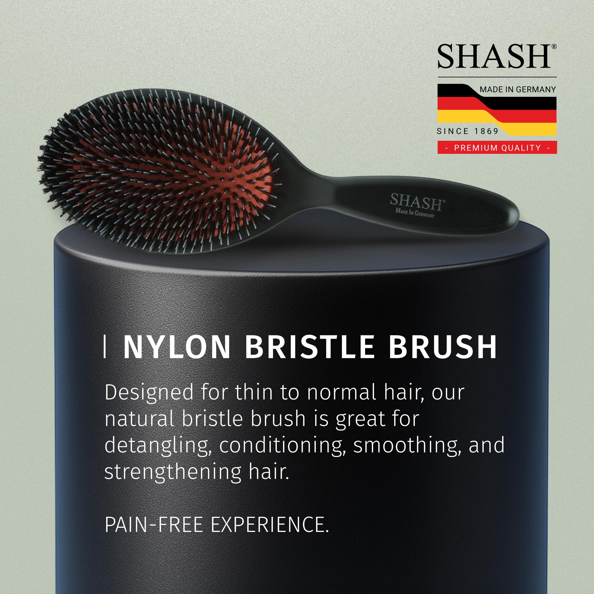 SHASH brush glide improves texture and natural shine