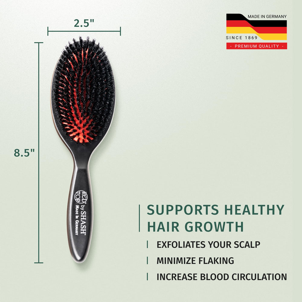 SHASH travel-friendly brush is ideal for daily on-the-go styling.