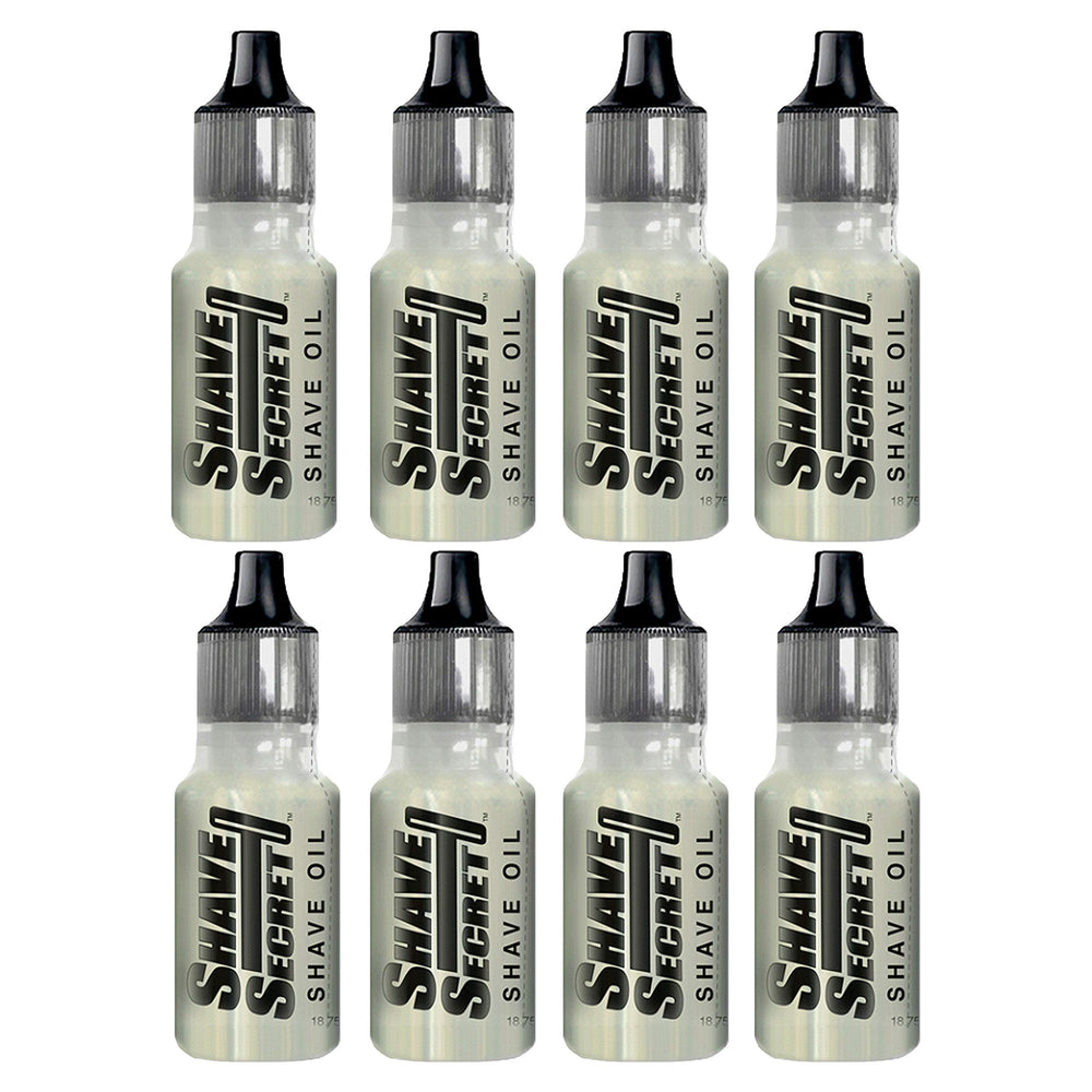 Shave Secret pack 8 bottle for a smooth shave and skin protection