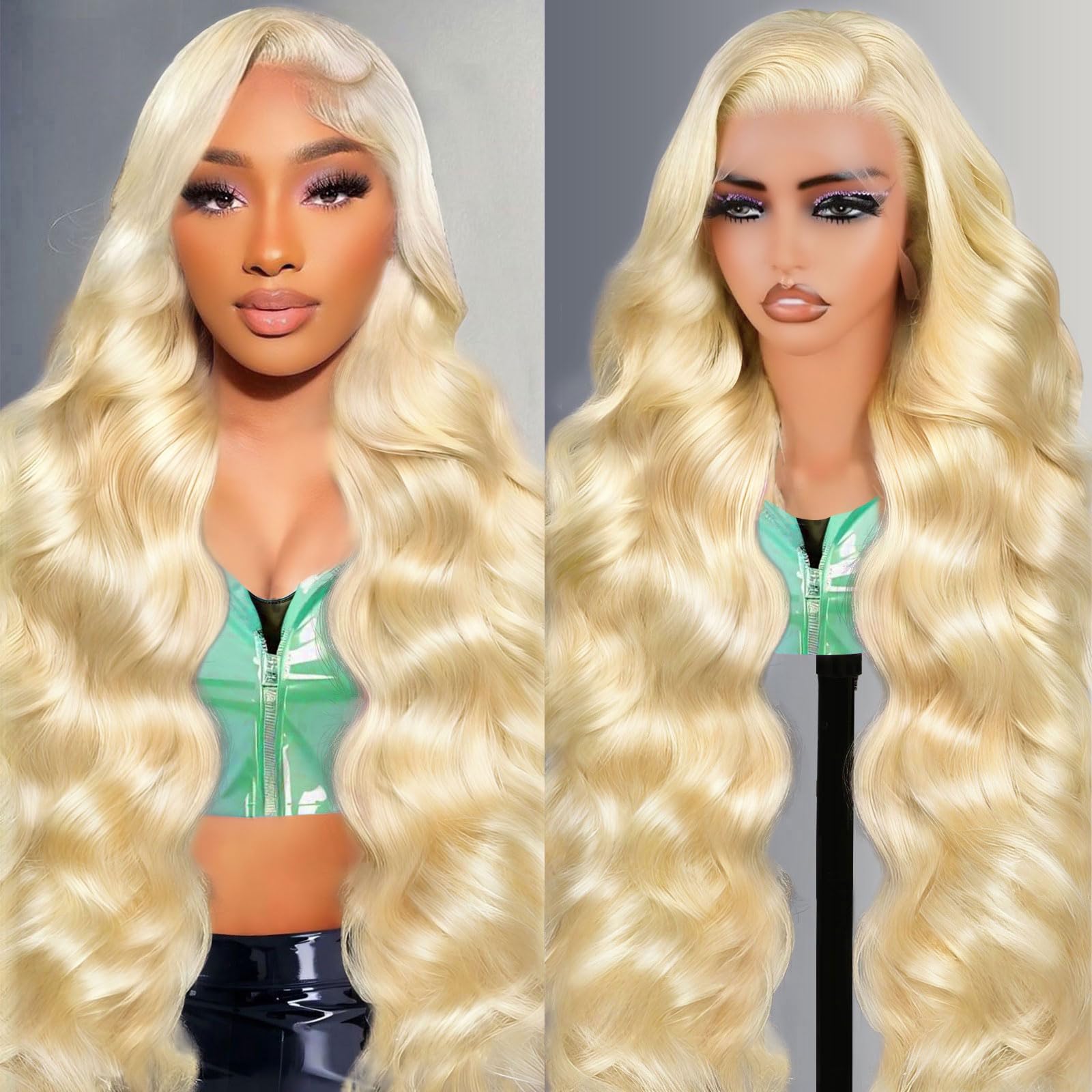 Shciyair 613 lace front wig front view with natural-looking hairline