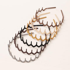 SHE LIAN Zigzag headbands crafted from durable plastic material for longevity.