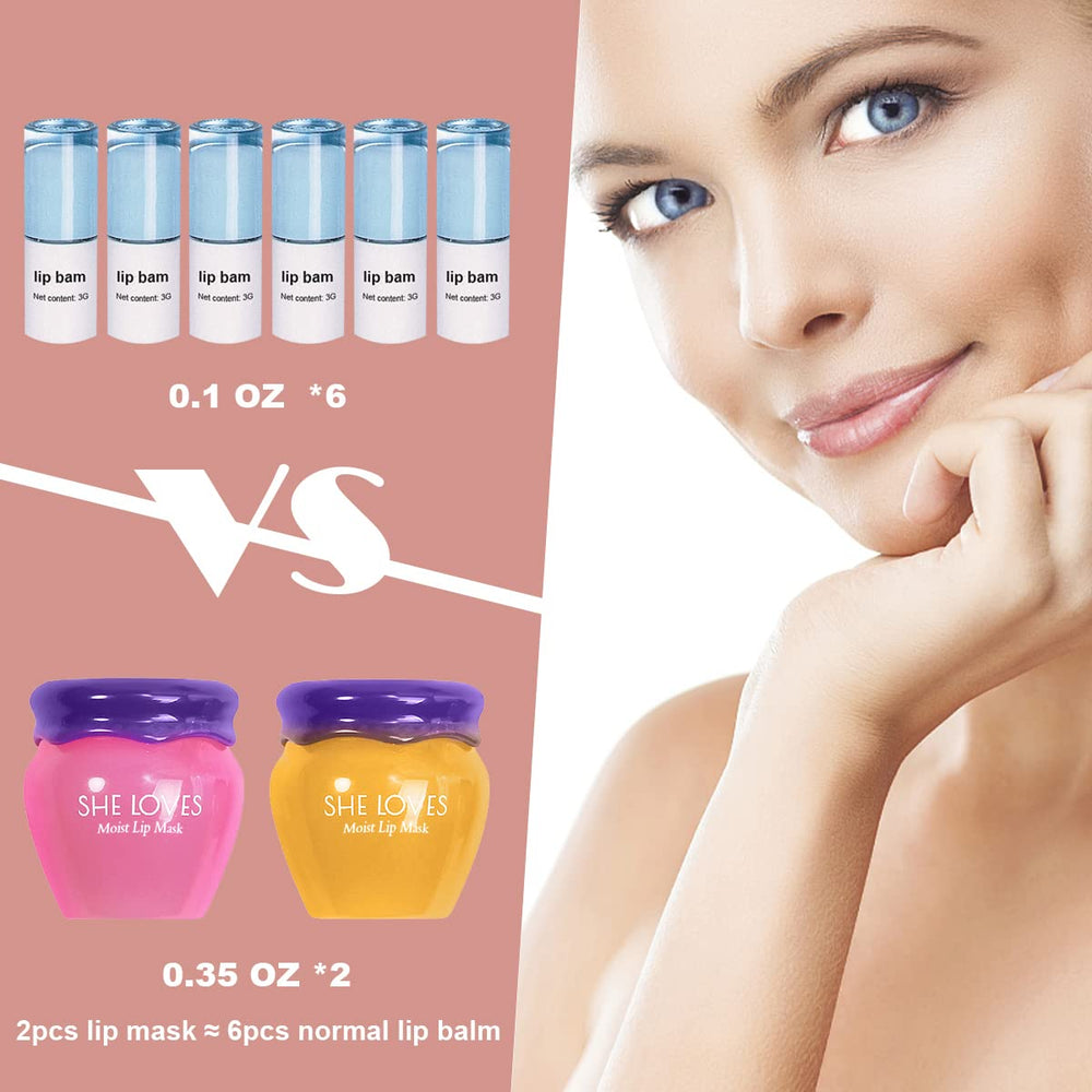 SHE LOVES Lip Mask application demonstrates easy night-time repair prep.