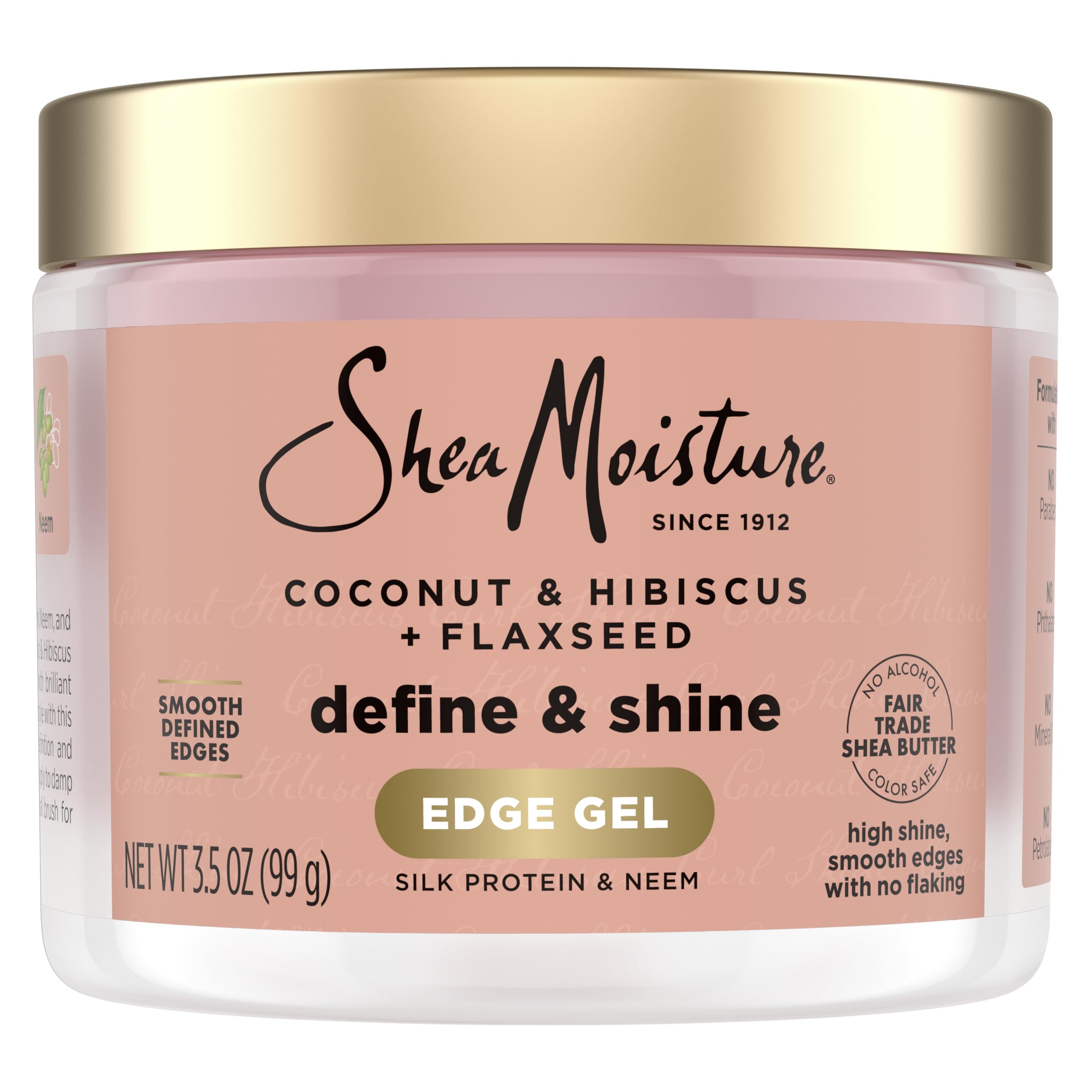 SheaMoisture Define & Shine Edge Gel hydrates and defines edges for a sleek look