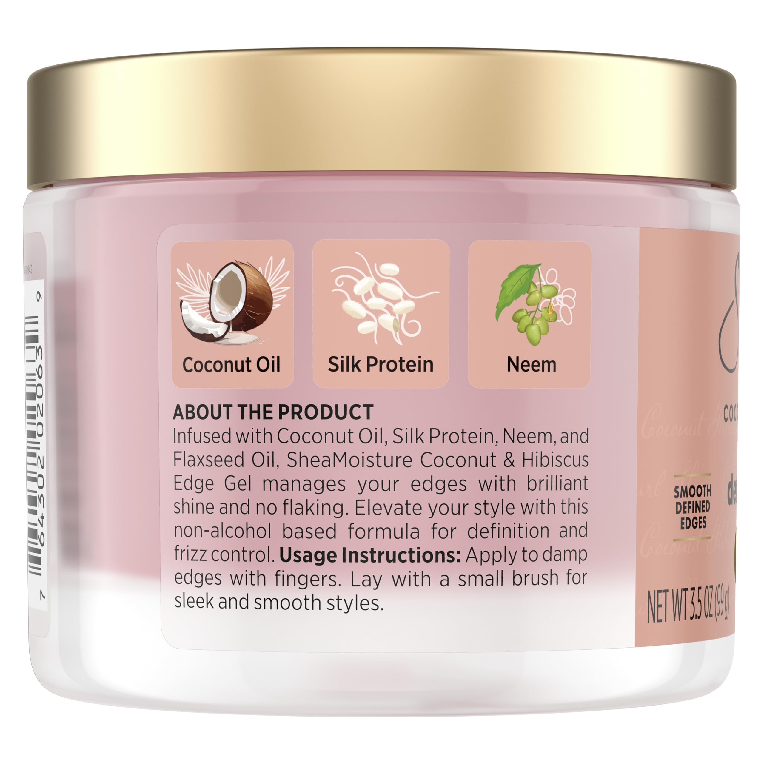 Alcohol-free formula hydrates while shaping curls and baby hairs