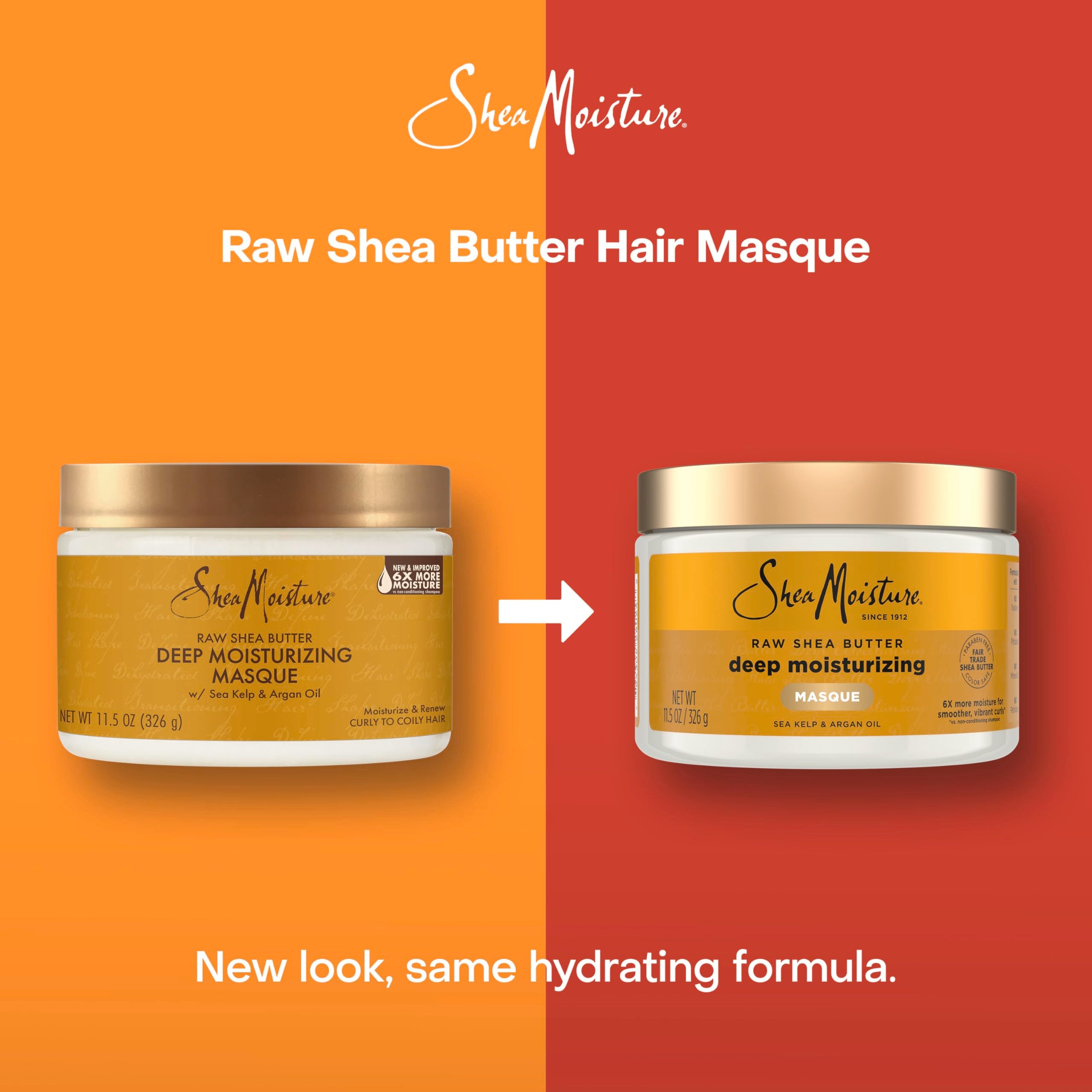 SheaMoisture aceite-argan, brillo suave para rizos definidos.