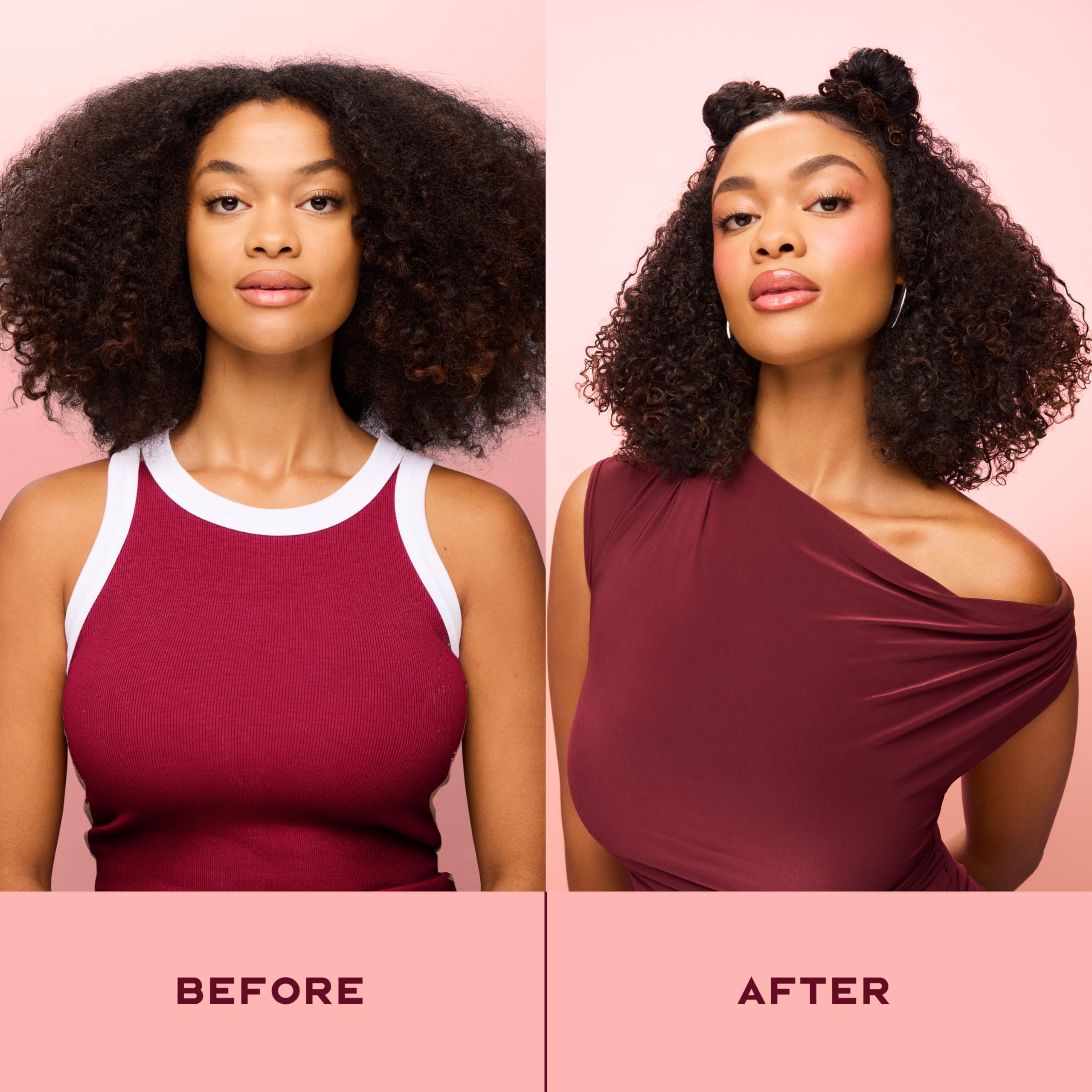 SheaMoisture Aceite Coco Hibisco, protección contra calor para peinados seguros.
