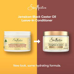 SheaMoisture Acondicionador sin enjuague aplicado en cabello húmedo facilita el peinado.